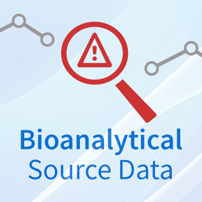 What do you look at when auditing bioanalytical source data?