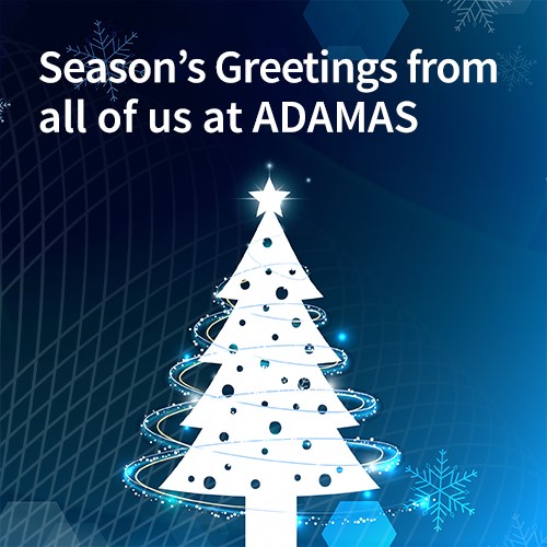 Season’s Greetings from all of us at ADAMAS